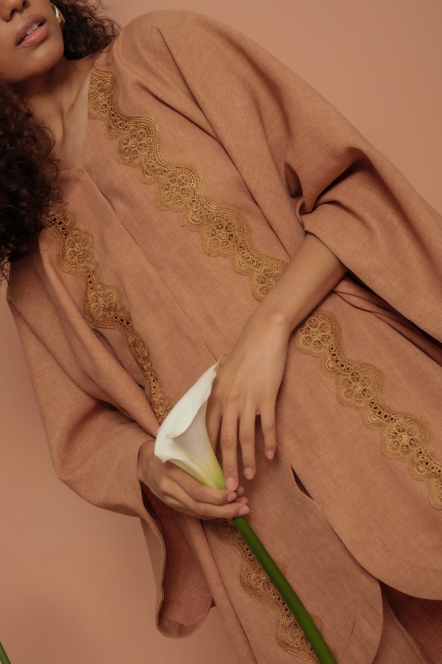KAFTAN FLOWER BRILLER CAFE