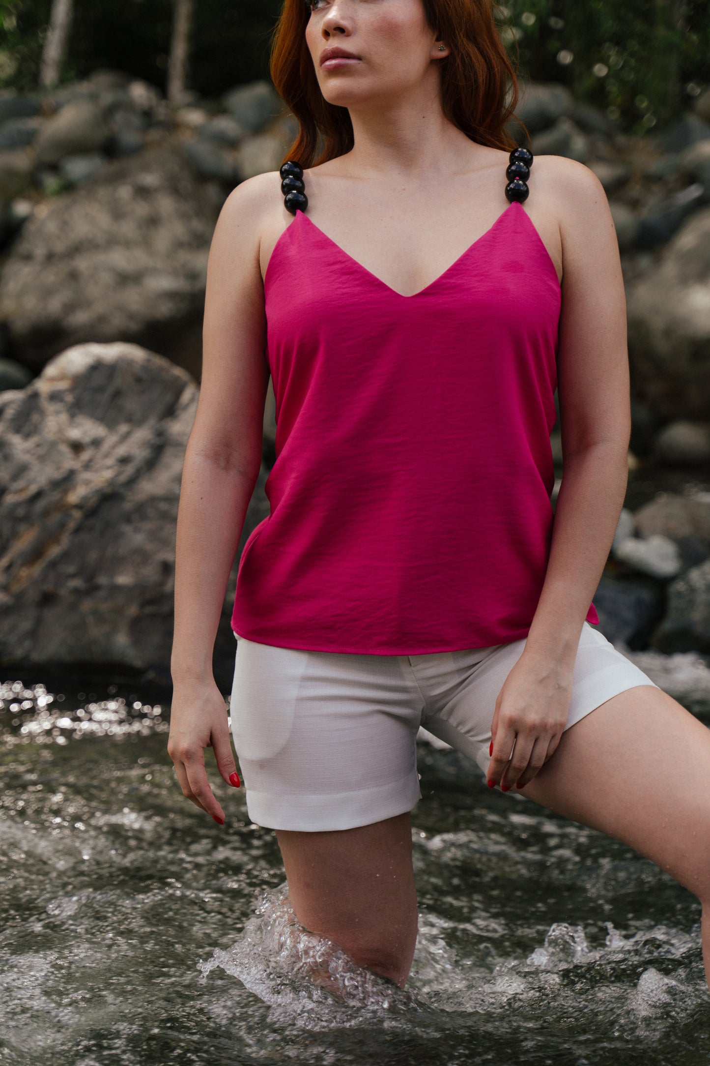 SAVANNA TOP FUCSIA
