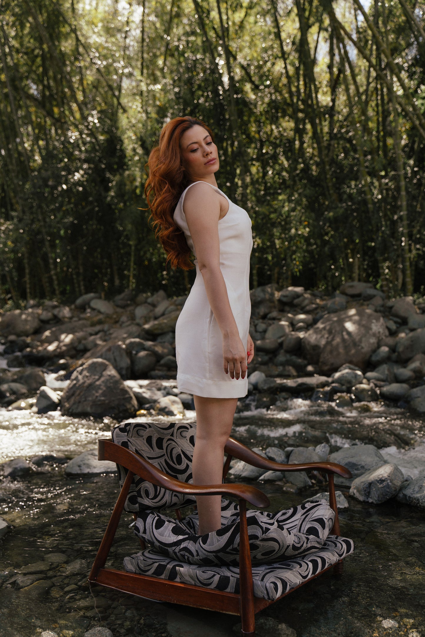 MANGLAR MINI DRESS AZUL