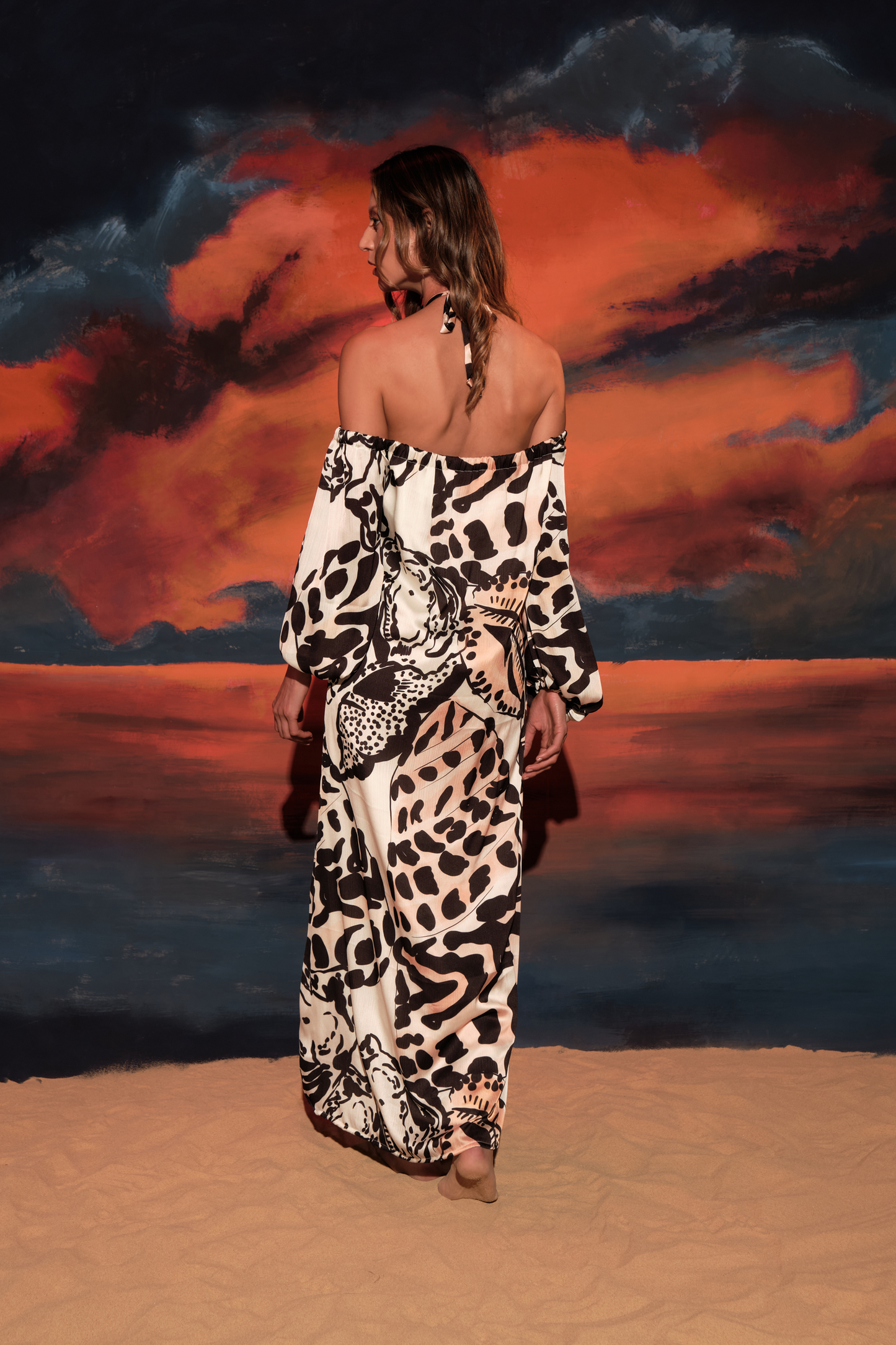 SEA YOU TUNIC DRESS NATURAL PRINT
