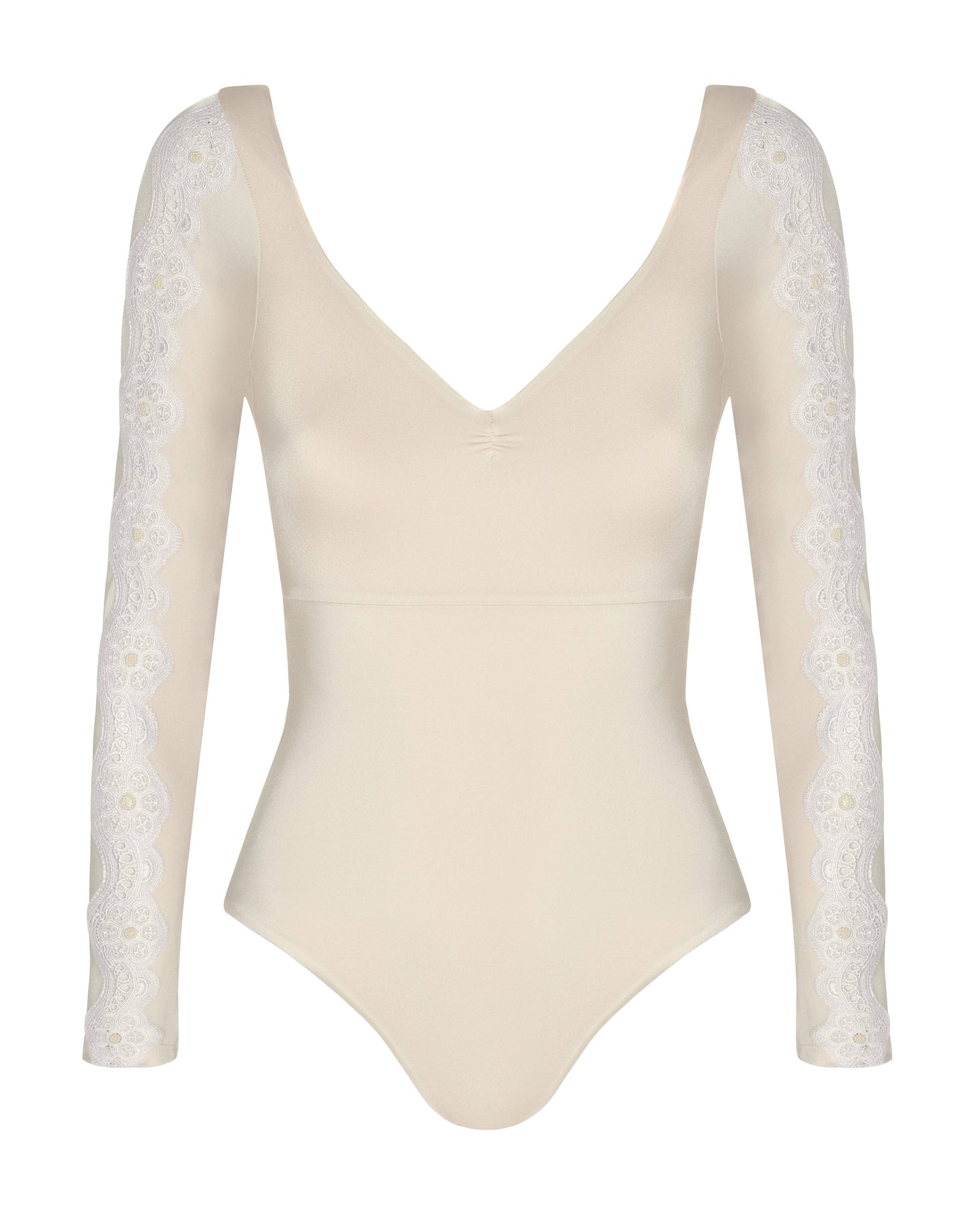 ENTERIZO FLOWER BRILLER IVORY