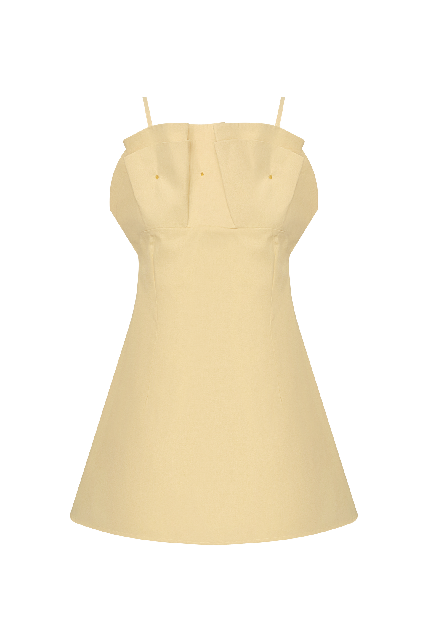 UMBRELLA MINI DRESS BUTTER