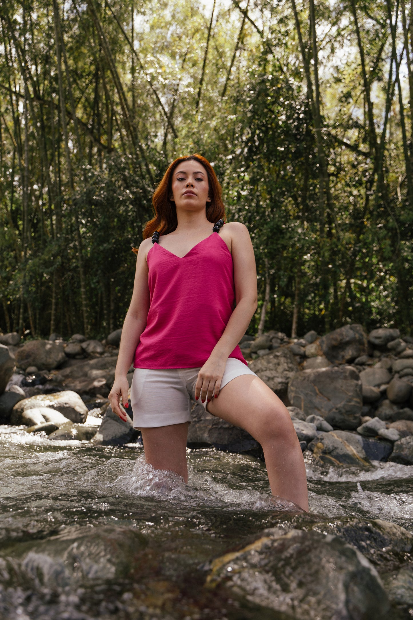 SAVANNA TOP FUCSIA