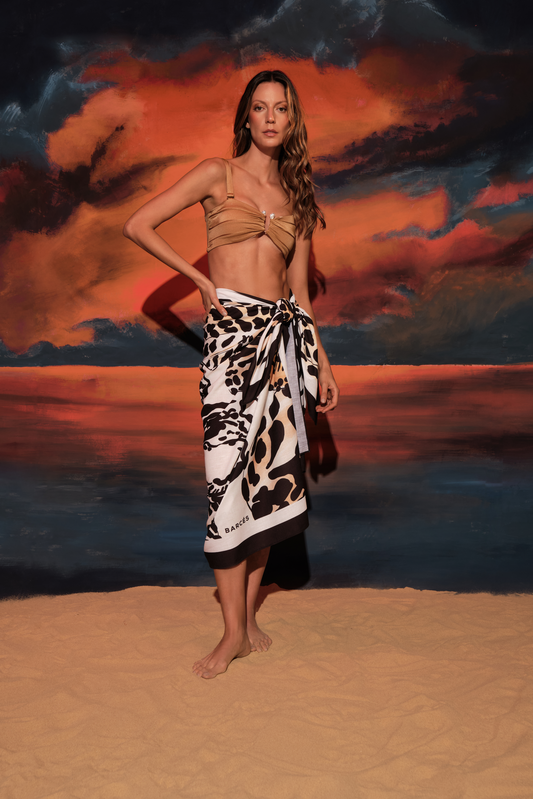SARONG BOUNDLESS SEA NATURAL PRINT