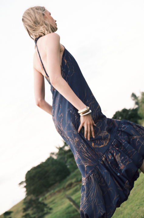 PELAGIA ANKLE DRESS JELLY DEEP PRINT